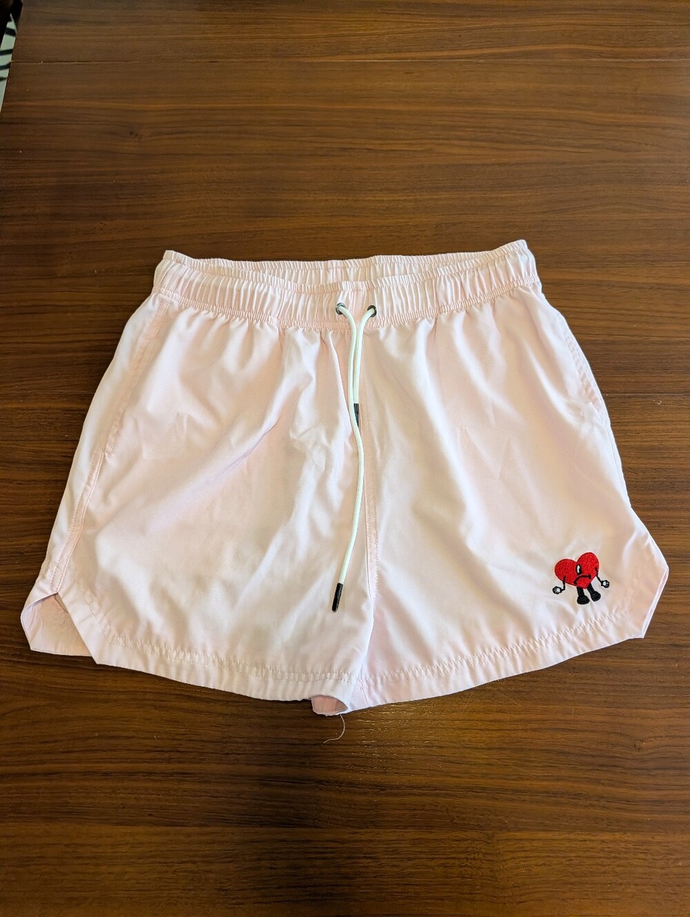 Bad Bunny Berry Solid Pink Shorts Un Verano Sin Ti Pre Owned Size XL